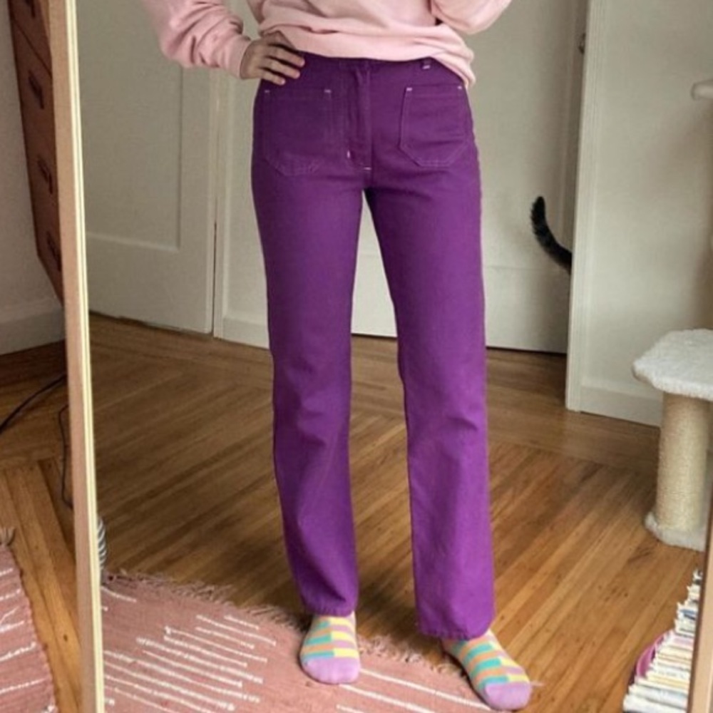 Purple Boot Cut Women's Jeans